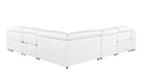 1116 - Power Reclining Italian Leather Sectional