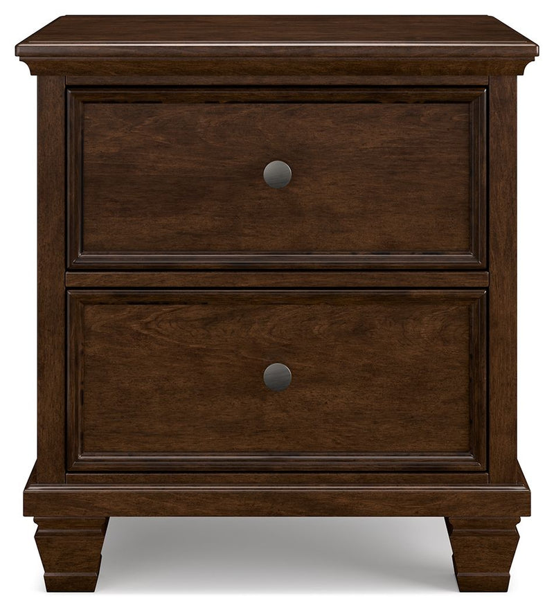 Danabrin - Brown - Two Drawer Nightstand