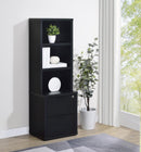 Westpark - 3-Shelf Bookcase USB And Lockable Drawer