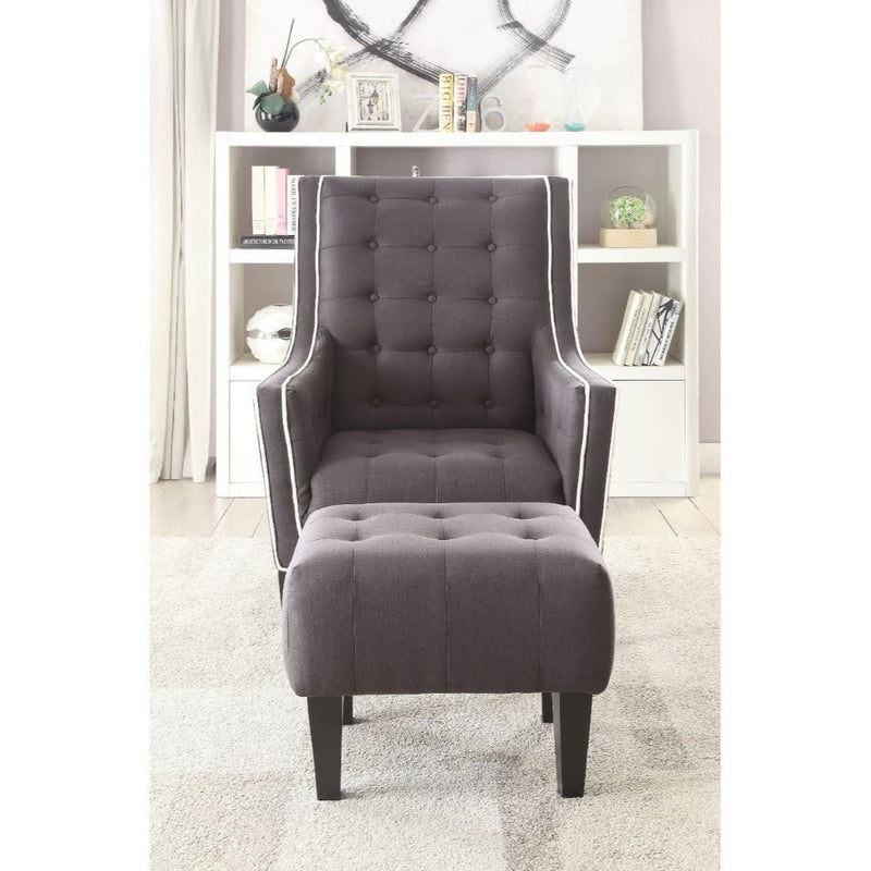 Ophelia - Accent Chair - Black Linen