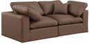 Comfy - Faux Leather Modular Sofa 2 Seats