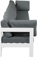 Nizuc - Outdoor Patio 6 Seat Modular Sofa With White Frame