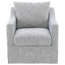 Winter - Upholstered Sloped Arm Accent Swivel Chair