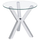 Kenzie - Round Tempered Glass Top Table
