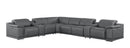2679 - 8-Piece L-Shaped Power Reclining Sectional In Genuine Leather (4 Recliners)