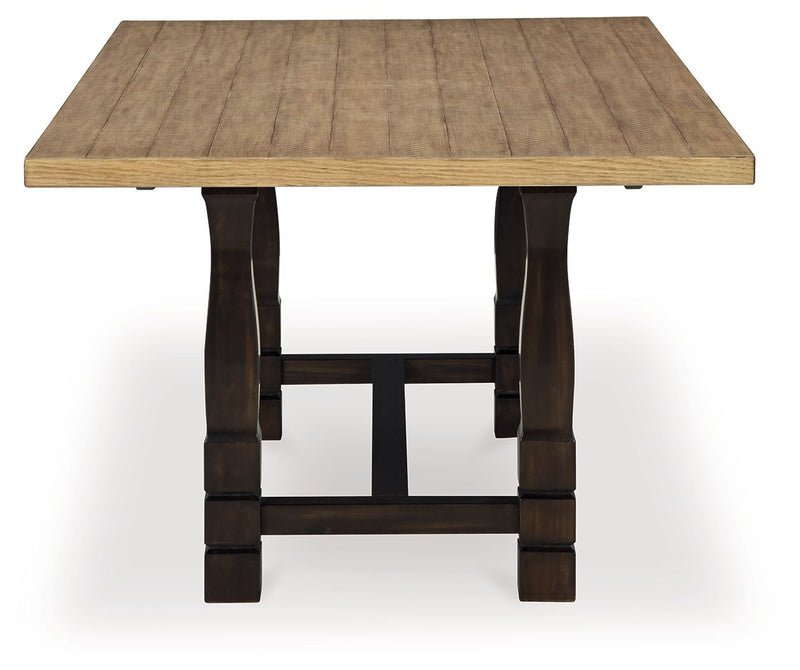 Charterton - Two-tone Brown - Rectangular Dining Room Table