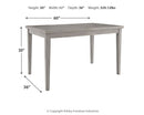 Parellen - Rectangular Dining Room Table - Gray