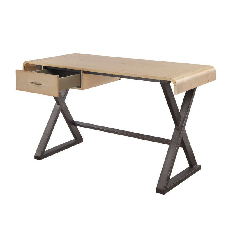 Danton - Desk - Gold Aluminum