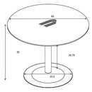 Cora - Round Wood Top Dining Table - Brown Walnut