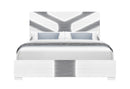 Optimus - Queen Bed With LED - White