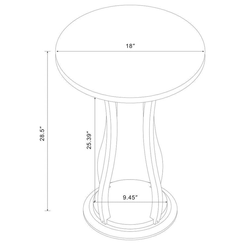 Elton - Round Top Accent Table