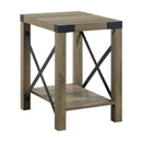 Abiram - End Table - Rustic Oak