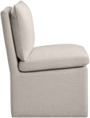 Nelori - Linen Textured Performance Fabric Upholstered Dining Chair (Set of 2)