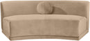 Avra - Velvet Performance Fabric Upholstered Armless Sofa