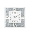 Noralie - 24" Wall Clock - Mirrored & Faux Diamonds