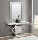 Nowles - Console Table - Mirrored & Faux Stones