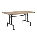 Edina - Dining Table - Oak & Sandy Black