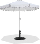 Amalfi - Patio Umbrella - Black Base / White Pole