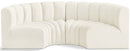 Arc - Velvet 4 Piece U-Shaped Modular Sofa