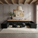 Rummi - Velvet Performance Fabric Upholstered 11 Piece Modular Sectional