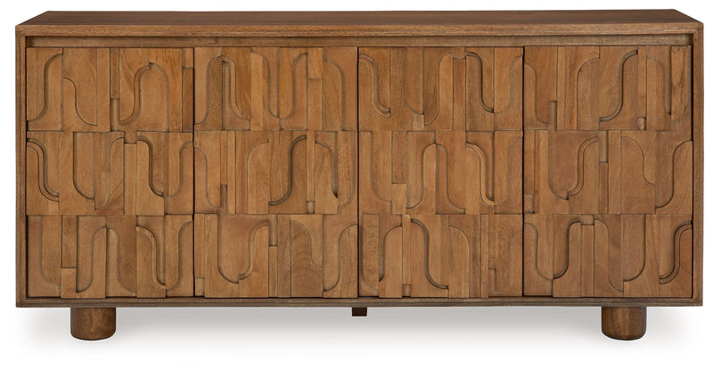 Gadburg - Medium Brown - Accent Cabinet