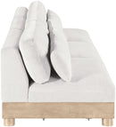 Turin - Chenille Fabric Upholstered Modular Sectional - White