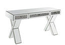 Noralie - 32" Writing Desk - Mirrored & Faux Diamonds