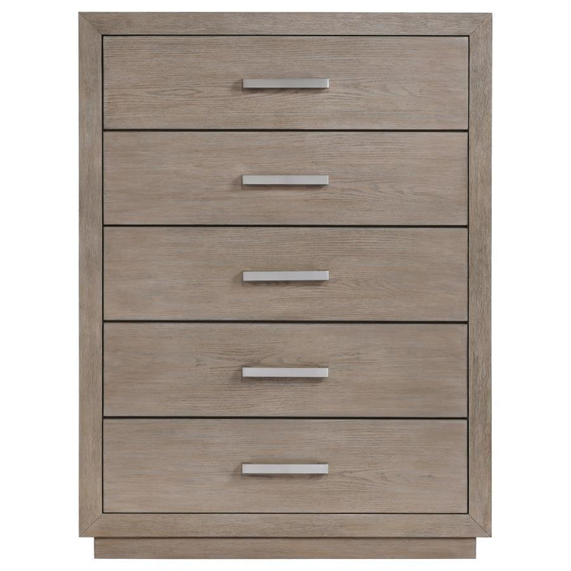 Kenora - 5 Drawers Bedroom Chest - Barley Brown