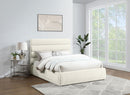 Adam - Chenille Fabric Bed With 52" Headboard