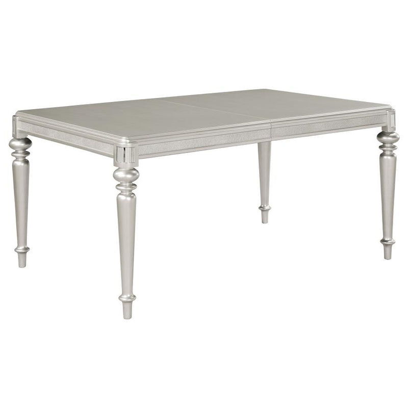 Bling Game - Extension Dining Table - Metallic Platinum