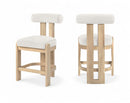 Arienzo - Velvet Performance Fabric Upholstered Counter Stool (Set of 2)
