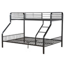 Caius - Twin Long/Queen Bunk Bed - Gunmetal
