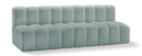 Arc - Faux Leather 3 Seats Modular Sofa