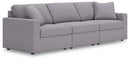 Modmax - Straight Sectional - Granite