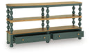 Finnworth - Console Sofa Table - Blue / Brown