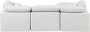 Indulge - Faux Leather 4 Piece Modular Sectional With Chaise