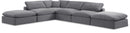 Comfy - 6 Piece Velvet Modular Sectional