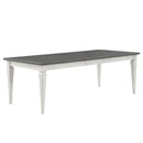 Katia - Dining Table With Leaf - Rustic Gray & Weathered White