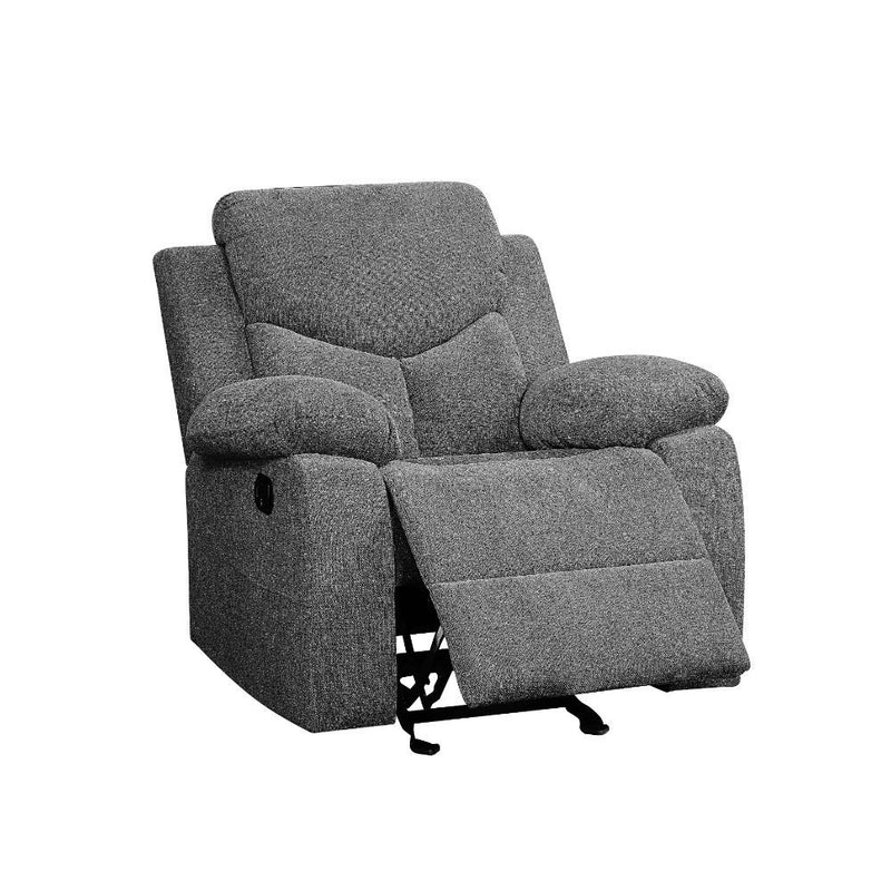 Kalen - Glider Recliner - Gray Chenille