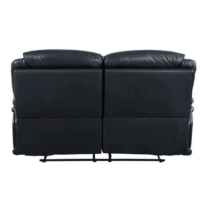 Ralorel - Loveseat - Black Top Grain Leather