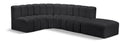 Arc - Faux Leather 5 Piece Corner Modular Sofa