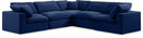 Comfy - 5 Piece Velvet Modular Corner Sectional