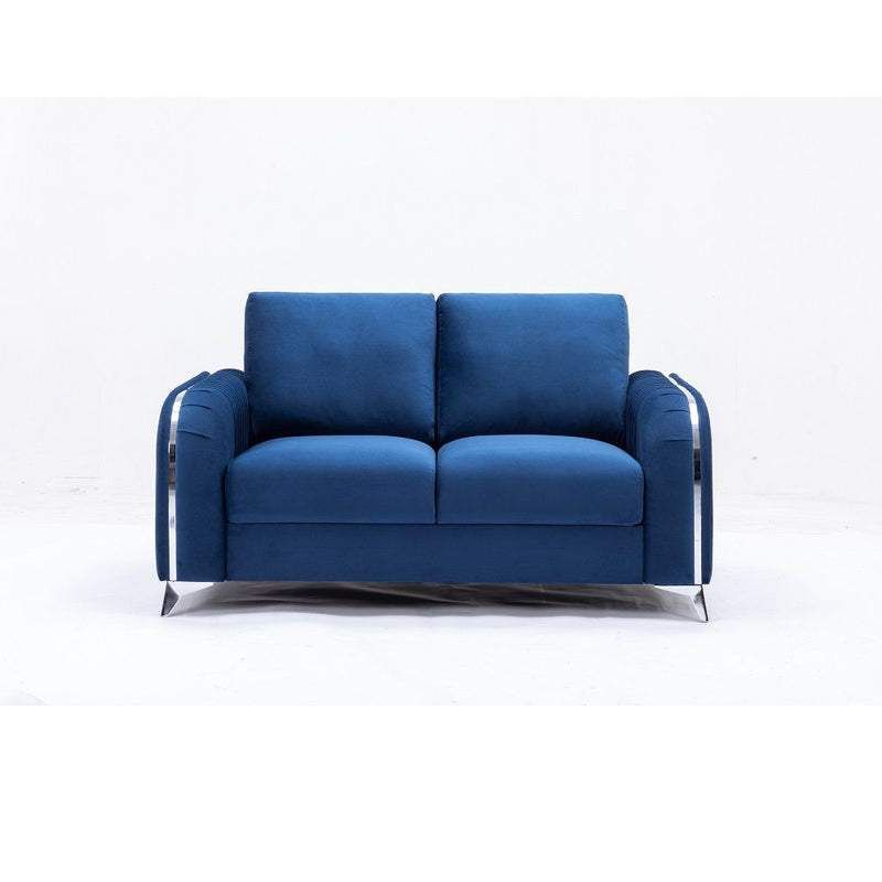 Wenona - Loveseat - Blue Velvet