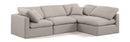 Indulge - Linen 4 Piece Modular Sectional