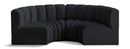Arc - Velvet 4 Piece U-Shaped Modular Sofa
