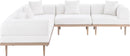 Laguna - 5 Piece 106.5" Upholstered Outdoor Patio Modular Sectional