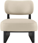 Vetra - Vegan Leather Upholstered Accent Chair With Black Base