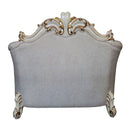 Vendome II - Chair With 2 Pillows - Two Tone Ivory Fabric & Antique Pearl