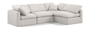 Indulge - Linen 4 Piece Modular Sectional