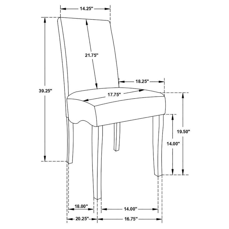 Stanton - Upholstered Dining Side Chairs (Set of 2) - Gray